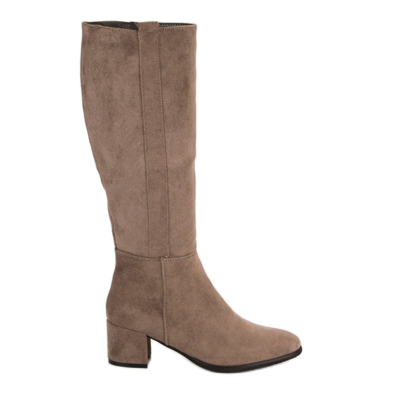 Filippo Stivali beige con tacco alto