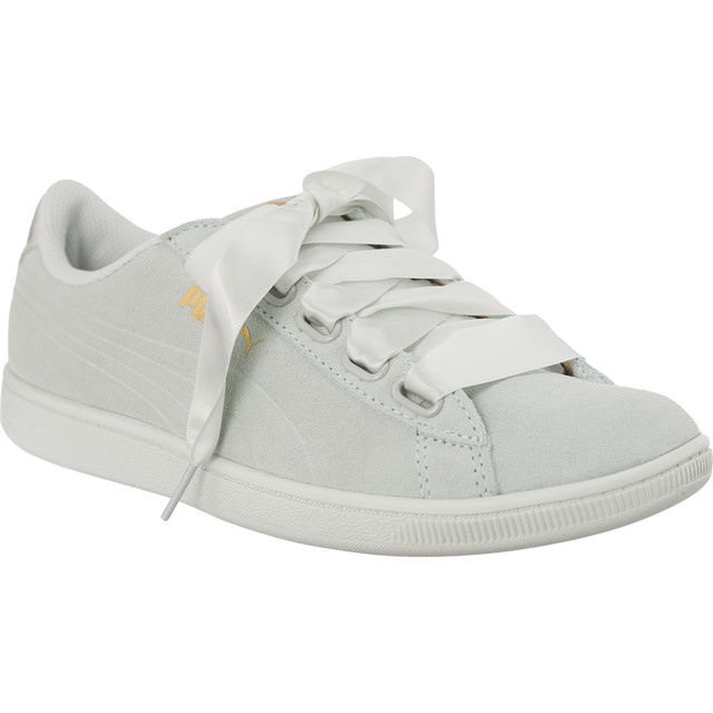 Puma Vikky Ribbon Satin Blue Flower Fiore blu