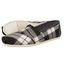 Toms Plaid donna Classic Alpargata 926 nero grigio