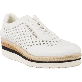 Armani Jeans Tessuto Scarpa Allacciata 7P555 00010 bianca