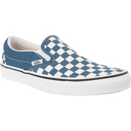 Vans Classic Slip On U78 Scacchiera Corsair True White bianca blu