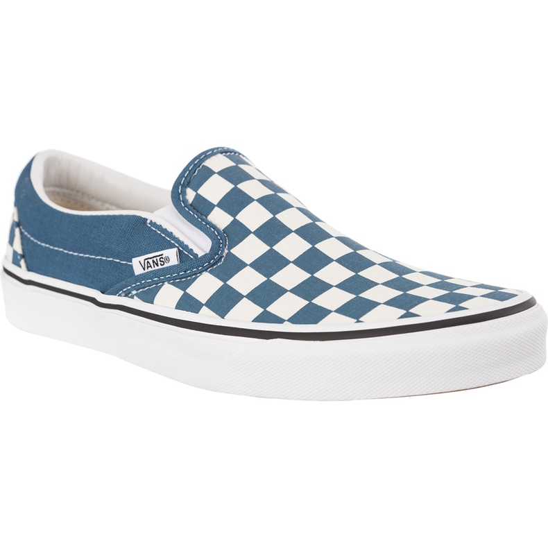 Vans Classic Slip On U78 Scacchiera Corsair True White bianca blu