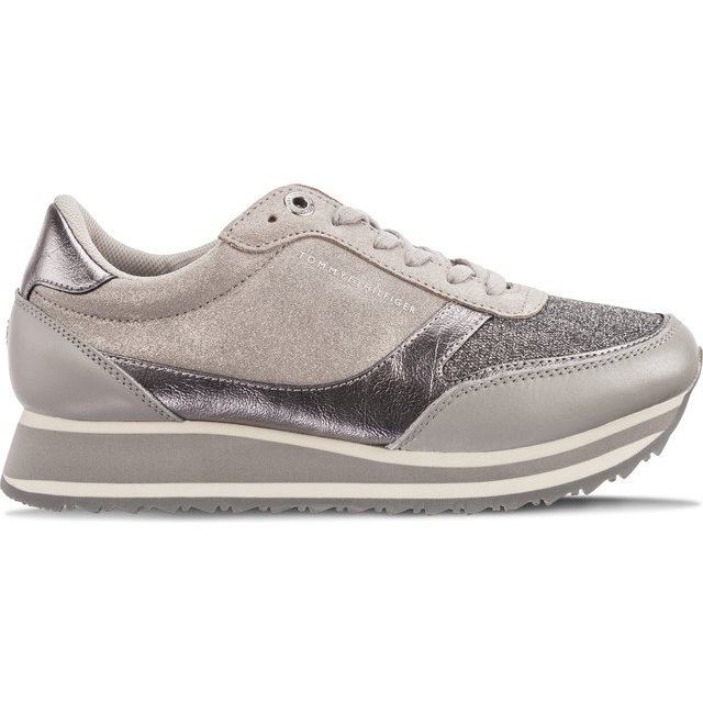 Tommy Hilfiger Metallic Retro Runner 001 Diamond Grey grigio