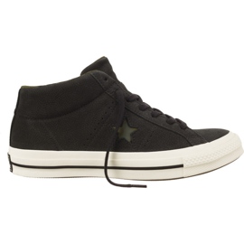 Converse 159747 One Star Utility Camo Mid White Egret a base di erbe nero