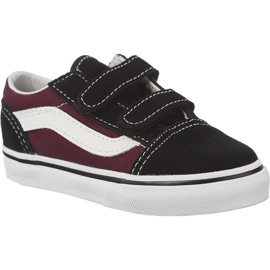 Vans Old Skool Q7J Black Og Burgundy nero multicolore rosso