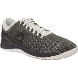 Reebok Crossfit Nano 8 0 Flexweave 030 Hunter Green Coal Chalk grigio