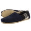 Toms Camoscio Plaid Mens Classic Alpargata 208 blu navy