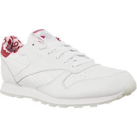 Reebok Pelle classica VALENTINE'S Day 191 White Power Red bianca