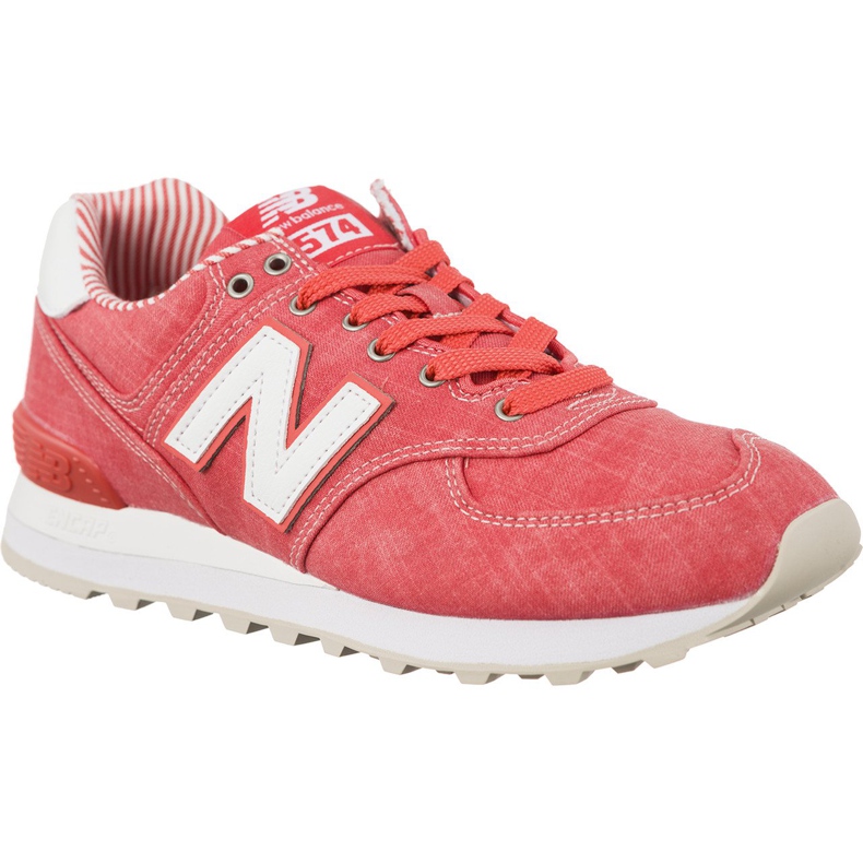 New Balance Wl574che Coral Spiced With White rosso