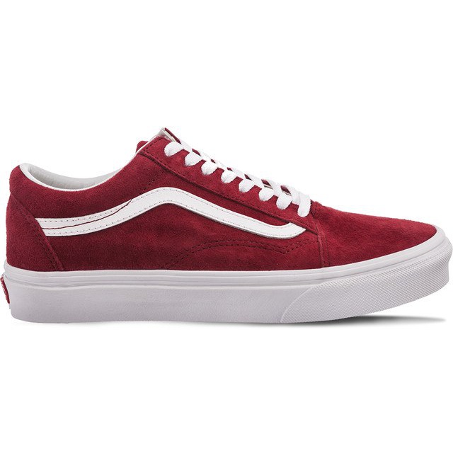 Vans Old Skool Pig Suede U5M Scooter True White rosso