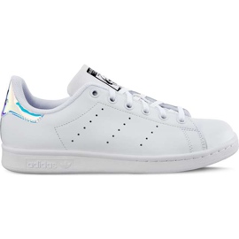 Adidas Stan Smith J 272 Calzature Bianco Metallico Argento Calzature Bianco bianca