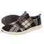 Toms Plaid Womens Del Rey Sneaker 890 nero marrone grigio