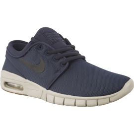 Nike Stefan Janoski Max Gs Thunder Blu Nero Gum Brown blu navy