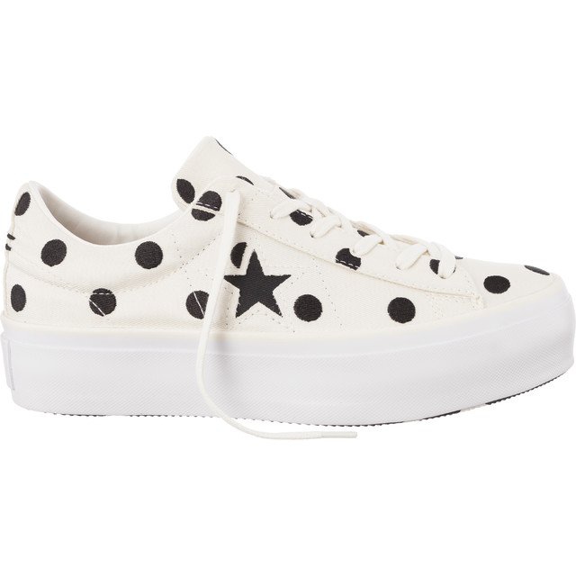 Converse C560696 Piattaforma a una stella bianca