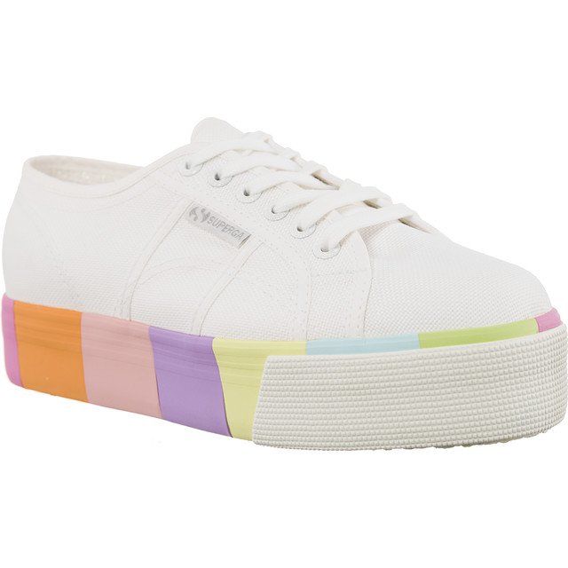 Superga 2790 Cotmultifoxingw G78 Bianco Multicolor bianca multicolore