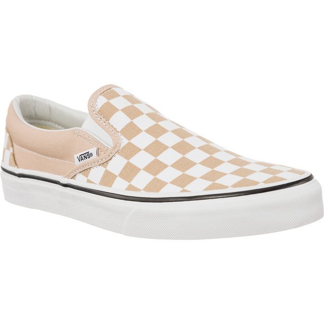 Vans Classic Slip On Checkerboard Qco Frappe True White bianca marrone