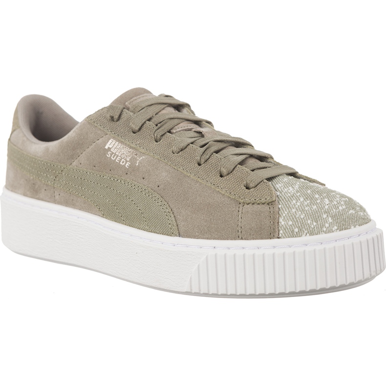 Suede Platform Rock Ridge PUMA Bianco grigio