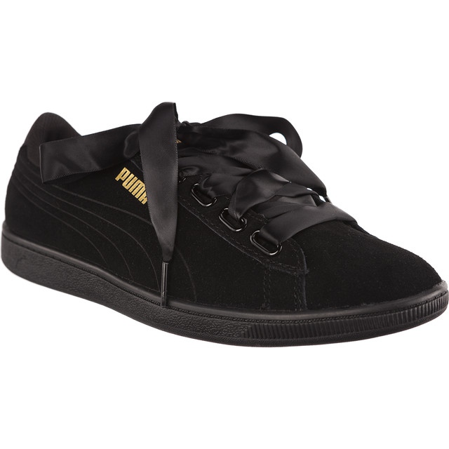 Vikky Ribbon Satin PUMA Nero PUMA Nero giallo