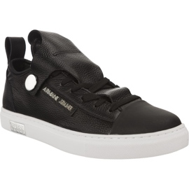 Armani Jeans Sneaker in pelle donna Jeans Armani nero