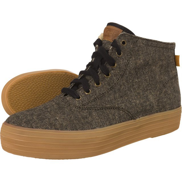 Keds Triple Hi Slub Tweed 787 marrone