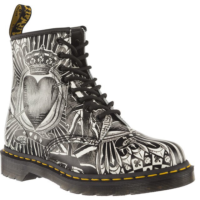 Dr. Martens Carta da gioco Dr.martens 1460 bianca nero