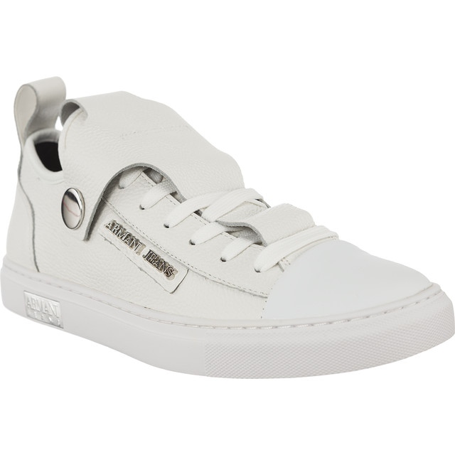 Armani Jeans Sneaker donna in pelle 9252537A663 41610 bianca