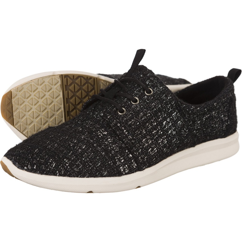 Toms Sneaker Del Rey per donna in lana glitterata 277 nero grigio