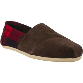 Toms Plaid Mens Classic Alpaca 203 marrone