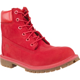 Timberland Pomodoro per stivali impermeabile Premium da 6 pollici rosso