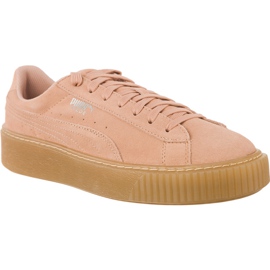 Puma Plateau in pelle scamosciata Jewel Peach Beige pesca beige