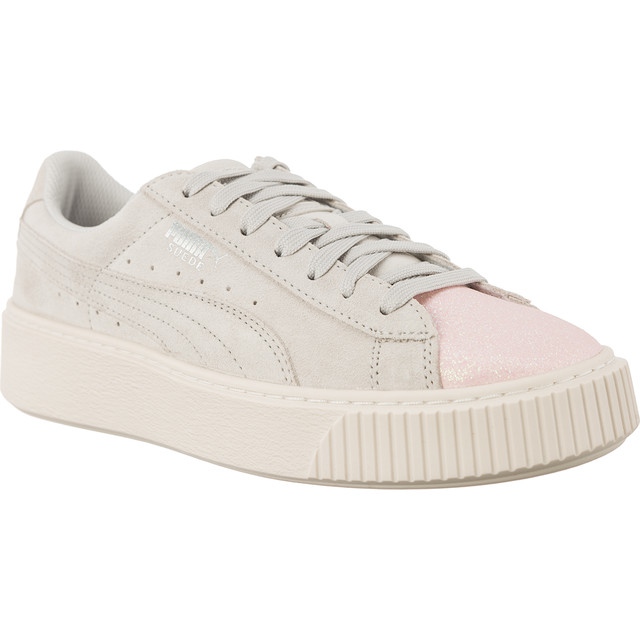 Puma Piattaforma scamosciata Glam Pearl Glacier Grey grigio multicolore
