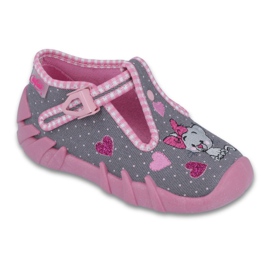 Scarpe per bambini Befado 110P331 grigio rosa