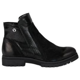 Comodi stivali VINCEZA in pelle nero
