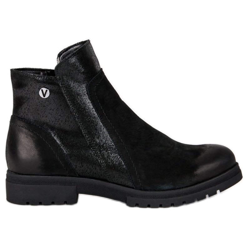 Comodi stivali VINCEZA in pelle nero
