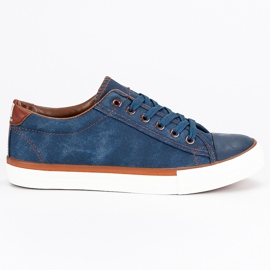 Sport Scarpe da ginnastica in jeans legate blu