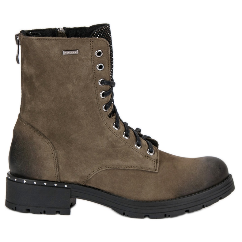 Vinceza Stivali con lacci VICEZA verde