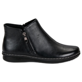 Filippo Stivali bassi in pelle nero