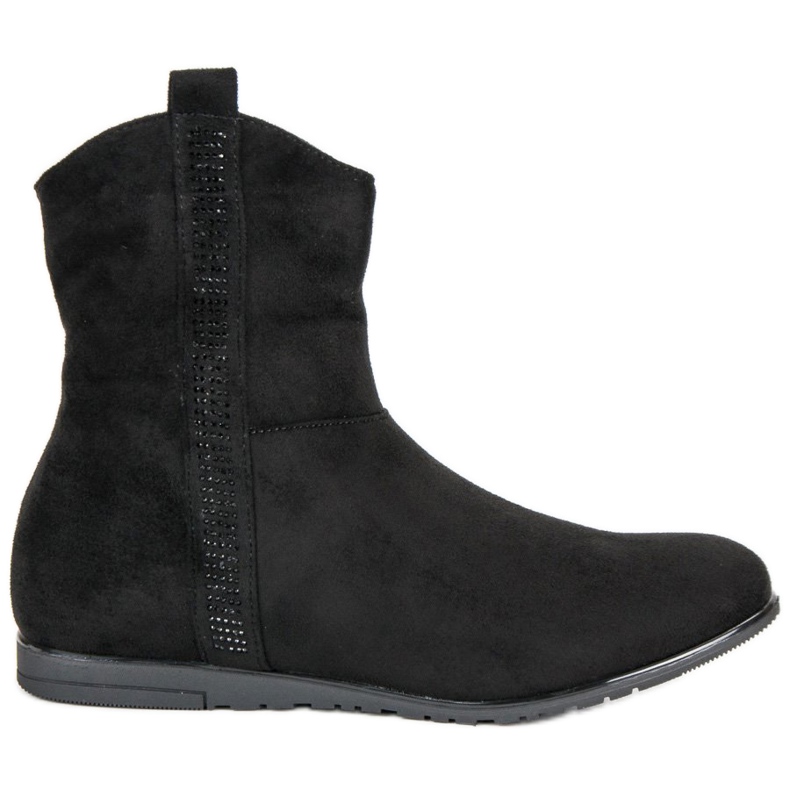 Stivali classici in pelle scamosciata nero
