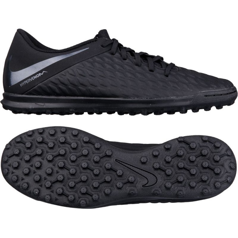 Scarpa da calcio Nike Hypervenom Phantomx 3 Club Tf AJ3811-001 nero nero