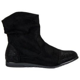 Stivaletti casual in camoscio nero