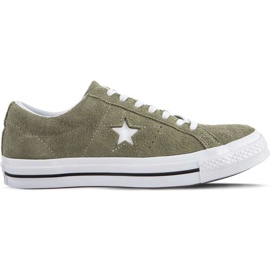 Converse C161576 Campo a una stella in eccesso bianco bianco verde