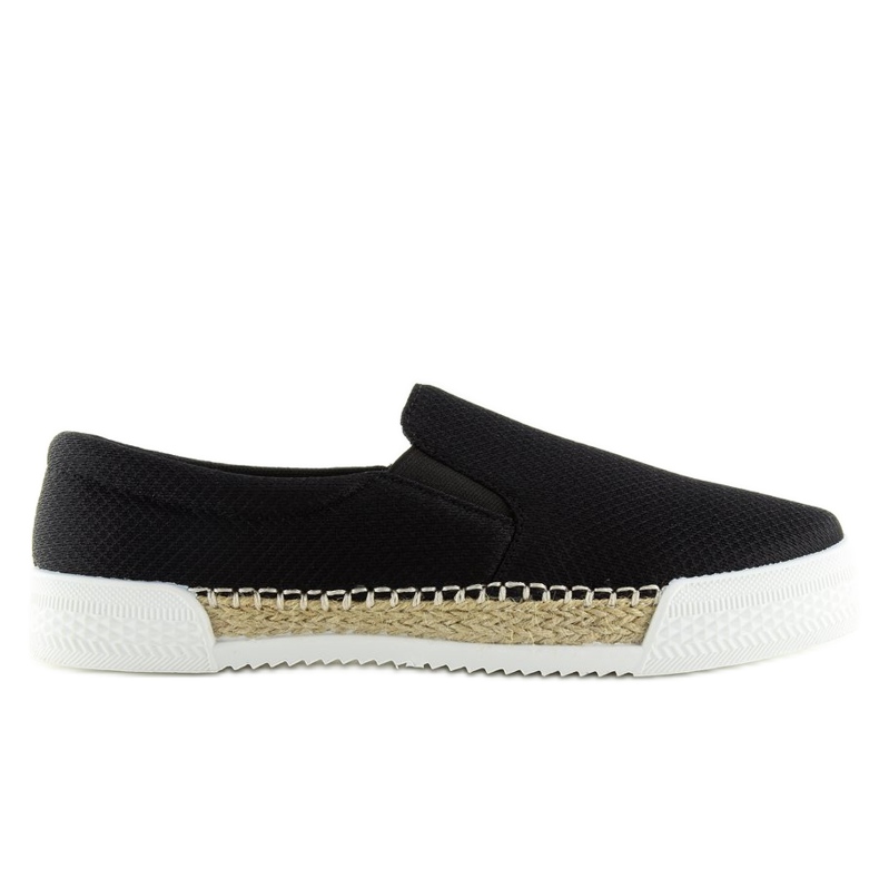 Sneakers slip-on nere 15691A Nere nero