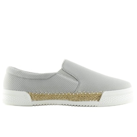 Sneakers slip-on grigie 15691A Grigio
