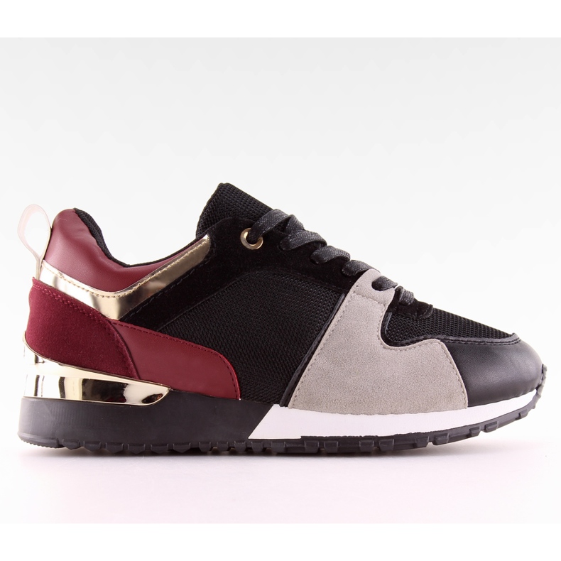 M-B01 Scarpe sportive da donna nere Winered nere nero