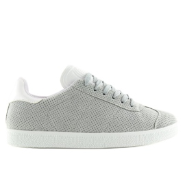 Sneakers da donna grigie e bianche BL131P GRIGIO/BIANCO