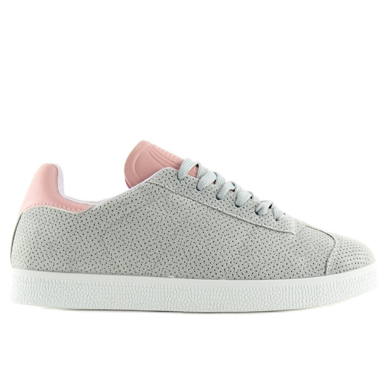 Sneakers da donna grigie e rosa BL131P GRIGIO / ROSA