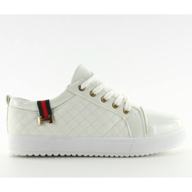 Sneakers da donna bianche LT-411B-2 bianche bianco