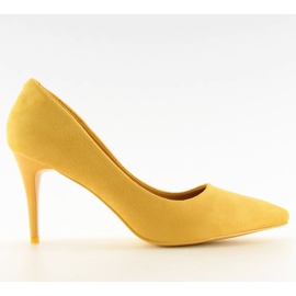 Tacchi alti in camoscio giallo LEI-90 Yellow