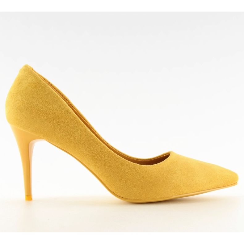 Tacchi alti in camoscio giallo LEI-90 Yellow