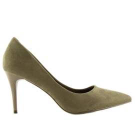 Camoscio verde oliva LEI-90 Tacchi verde oliva